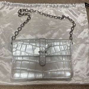 Furla silver handbag